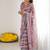 multicolor georgette mirror work saree