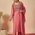 Women Floral Embroidered Regular Thread Work Kurta with Trousers & With Dupatta