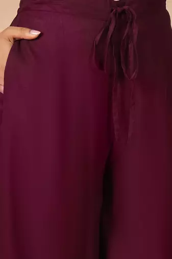Women Ethnic Motifs Embroidered Regular Thread Work Kurta with Patiala & With Dupatta