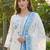 Women Floral Embroidered Regular Thread Work Pure Cotton Kurta with Trousers & With Dupatta
