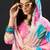 Women Floral Printed Regular Thread Work Kurta with Trousers & With Dupatta