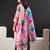 Women Floral Printed Regular Thread Work Kurta with Trousers & With Dupatta