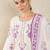 Women Floral Embroidered Regular Thread Work Pure Cotton Kurta with Trousers & With Dupatta