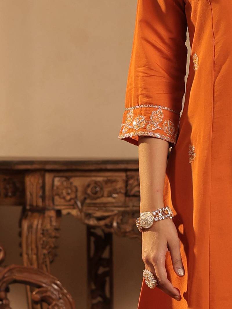 Women Ethnic Motifs Printed Kurta with Trouser& With Dupatta