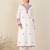 Floral Embroidered Thread Work Pure Cotton V-Neck Kurta With Trouser & Dupatta