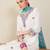 Floral Embroidered Thread Work Pure Cotton V-Neck Kurta With Trouser & Dupatta