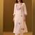 Women Floral Embroidered Thread Work Round Neck Straight Kurta with Trousers