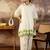 Floral Embroidered Thread Work Pure Cotton Kurta With Palazzo