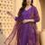 Women Angrakha Kurta with Trousers & With Dupatta