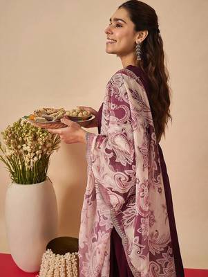Women Ethnic Motifs Embroidered Regular Kurta with Salwar & With Dupatta 2