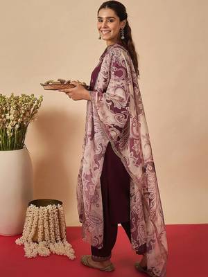 Women Ethnic Motifs Embroidered Regular Kurta with Salwar & With Dupatta 7
