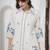Women Floral Embroidered Regular Thread Work Pure Cotton Kurta with Trousers