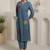 Women Floral Embroidered Regular Thread Work Pure Cotton Kurta with Trousers