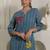 Women Floral Embroidered Regular Thread Work Pure Cotton Kurta with Trousers