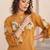 Women Floral Embroidered Regular Thread Work Pure Cotton Kurta with Trousers