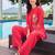 Women Floral Embroidered Regular Thread Work Kurta with Trousers