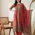 Women Ethnic Motifs Printed Empire Sequinned Pure Cotton Kurta with Trousers & With Dupatta