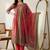 Women Ethnic Motifs Printed Empire Sequinned Pure Cotton Kurta with Trousers & With Dupatta