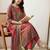 Women Ethnic Motifs Printed Empire Sequinned Pure Cotton Kurta with Trousers & With Dupatta
