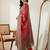 Women Ethnic Motifs Printed Empire Sequinned Pure Cotton Kurta with Trousers & With Dupatta