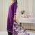 Floral Embroidered Thread Work Straight Kurta With Patiala & Dupatta