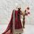 Heavy fendy silk blend   embroidery and sequnce woek maroon readymade salwar suit
