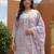 Floral Embroidered Thread Work Pure Cotton Kurta With Trousers & Dupatta