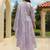 Floral Embroidered Thread Work Pure Cotton Kurta With Trousers & Dupatta