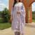 Floral Embroidered Thread Work Pure Cotton Kurta With Trousers & Dupatta