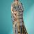 Slate grey & antique gold pochampally ikat cotton saree with running blouse