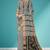 Slate grey & antique gold pochampally ikat cotton saree with running blouse