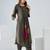 Women Floral Printed Pleated Pure Cotton Kurta with Trousers