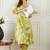 Women Floral Printed Empire Pure Cotton Kurta with Trousers