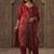 Women Paisley Printed Regular Sequinned Kurta with Trousers & With Dupatta