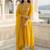 Women Floral Embroidered Pleated Liva Kurta with Palazzos & With Dupatta