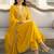 Women Floral Embroidered Pleated Liva Kurta with Palazzos & With Dupatta