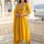 Women Floral Embroidered Pleated Liva Kurta with Palazzos & With Dupatta