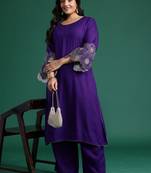 Women Floral Embroidered Regular Kurta with Palazzos