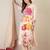 Women Floral Printed Regular Linen Kurta with Trousers & With Dupatta