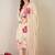 Women Floral Printed Regular Linen Kurta with Trousers & With Dupatta