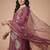 Women Floral Embroidered Regular Thread Work Kurta with Trousers & With Dupatta
