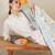Women Floral Embroidered Regular Thread Work Pure Cotton Kurta with Trousers & With Dupatta