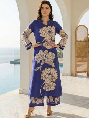 Women Floral Printed Regular Kurta with Palazzos 1