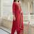 Women Ethnic Motifs Embroidered Regular Thread Work Liva Kurta with Trousers & With Dupatta