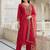 Women Ethnic Motifs Embroidered Regular Thread Work Liva Kurta with Trousers & With Dupatta