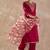 Ethnic Motifs Embroidered Thread Work Straight Kurta With Trousers & Dupatta