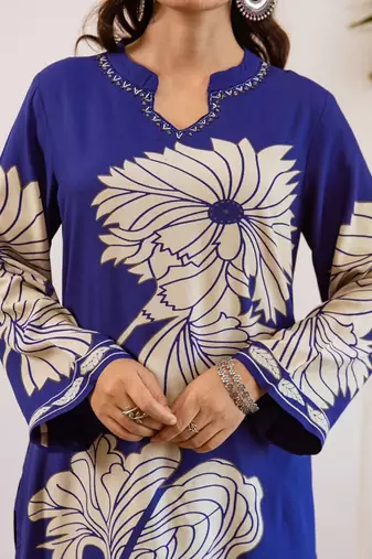 Women Floral Printed Kurta with Palazzo