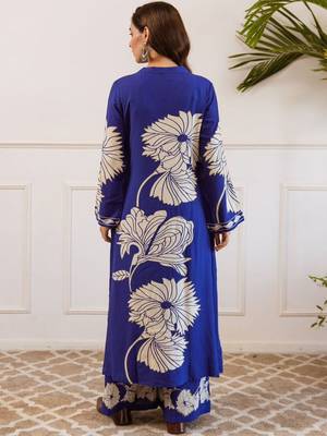 Women Floral Printed Kurta with Palazzo 4
