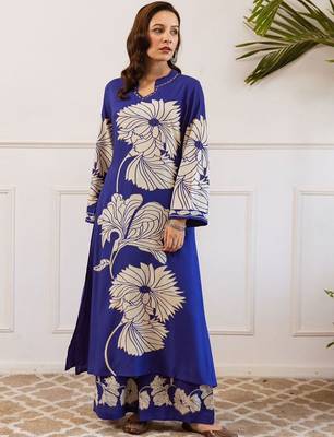 Women Floral Printed Kurta with Palazzo 5