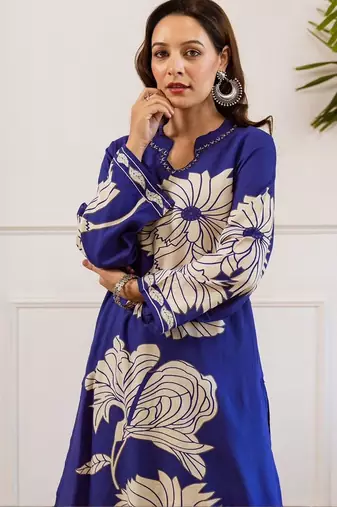 Women Floral Printed Kurta with Palazzo